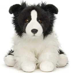 Peluche Border Collie assis - 26 cm