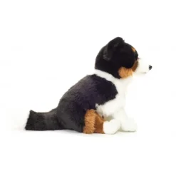 Peluche Border Collie tricolore assis - 30 cm