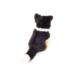 Peluche Border Collie tricolore assis - 30 cm