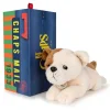 Peluche bouledogue américain Bertha en boîte cadeau - 20 cm