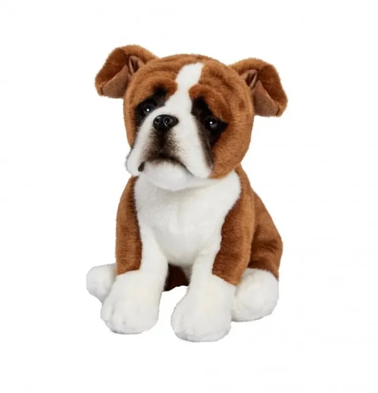 Peluche boxer assis - 30 cm