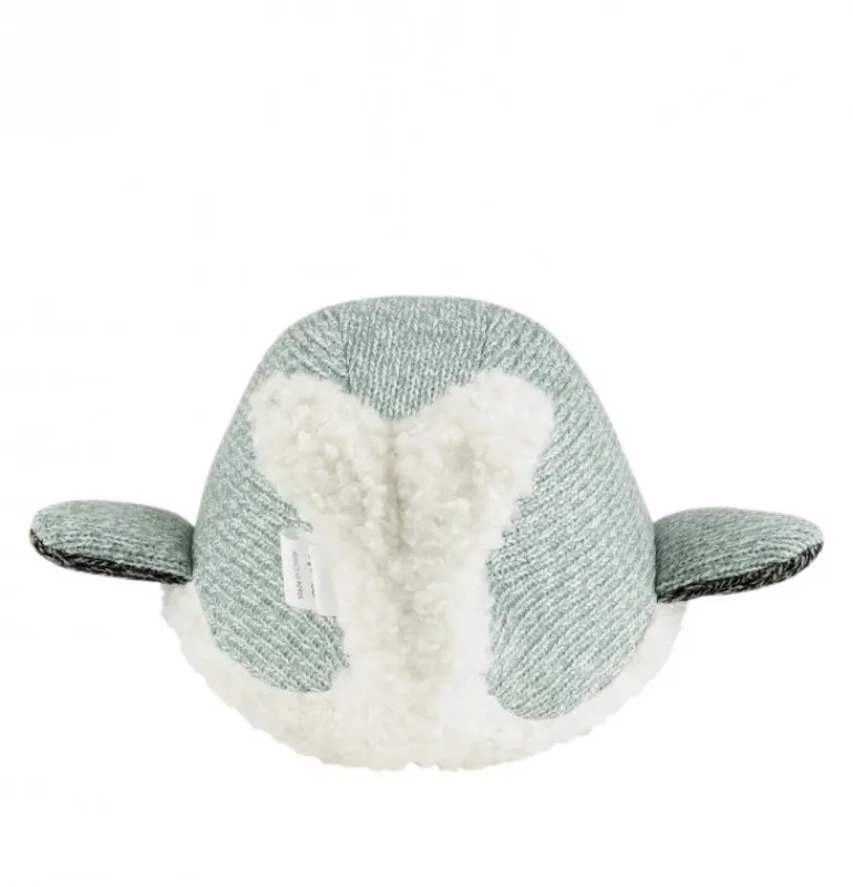Peluche bruit blanc baleine Moby vert d'eau rechargeable