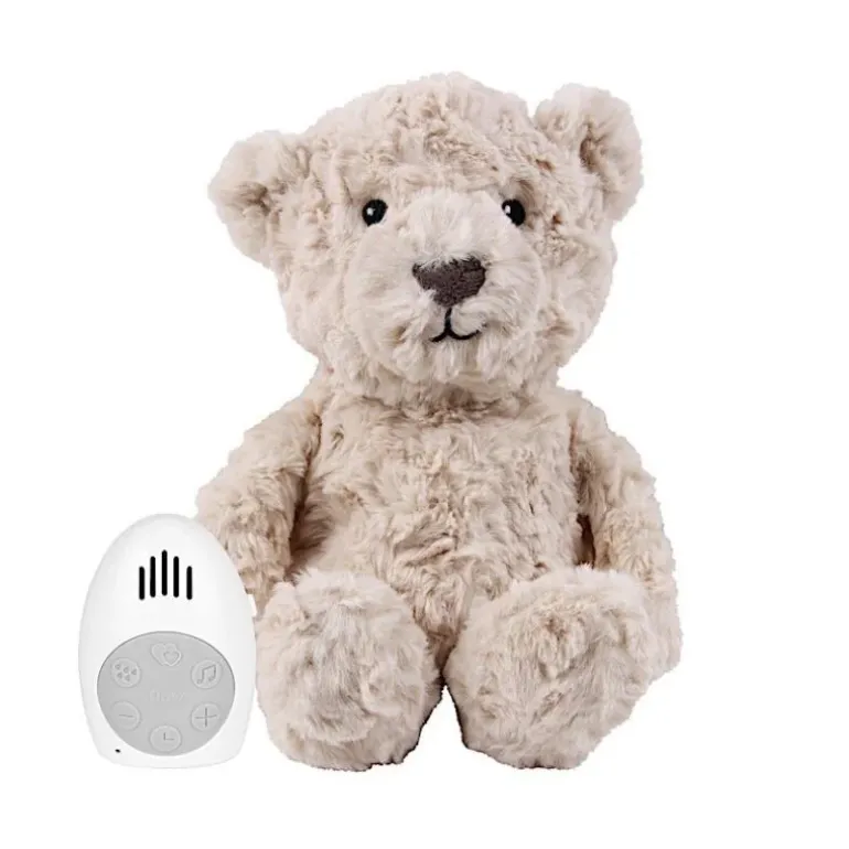 Peluche bruit blanc Lou l'ours beige