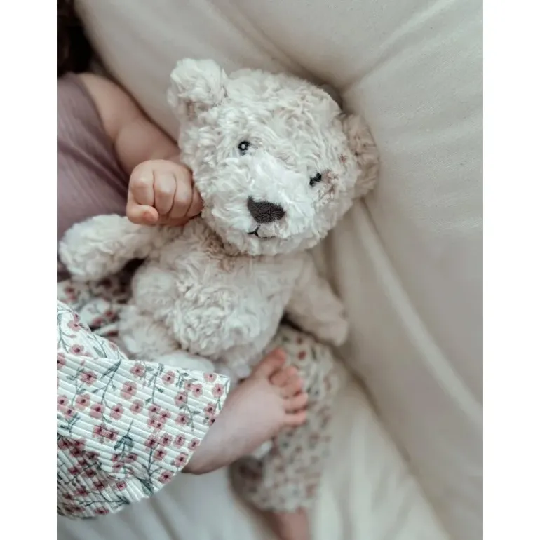 Peluche bruit blanc Lou l'ours beige