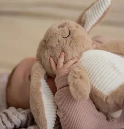Peluche bruit blanc Milo le lapin beige rechargeable