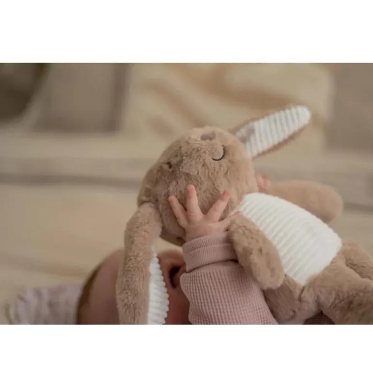 Peluche bruit blanc Milo le lapin beige rechargeable