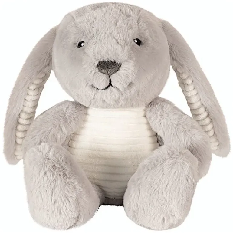 Peluche bruit blanc Milo le lapin gris