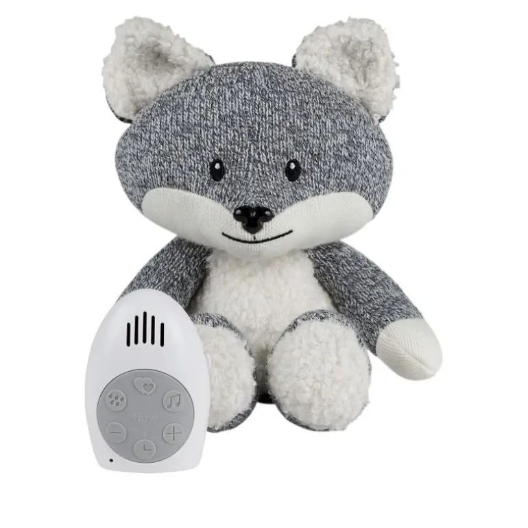 Peluche bruit blanc Renard Robin Gris