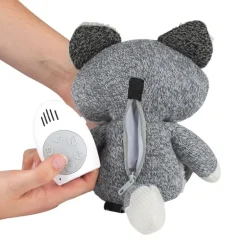 Peluche bruit blanc Renard Robin Gris