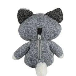 Peluche bruit blanc Renard Robin Gris