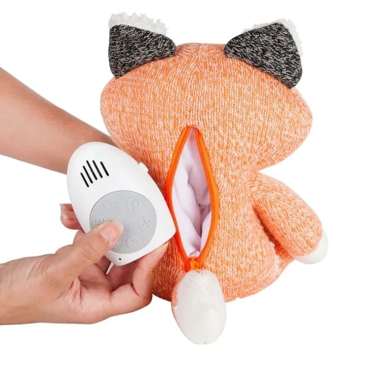 Peluche bruit blanc Renard Robin orange