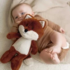 Peluche bruit blanc Renard Robin orange doux