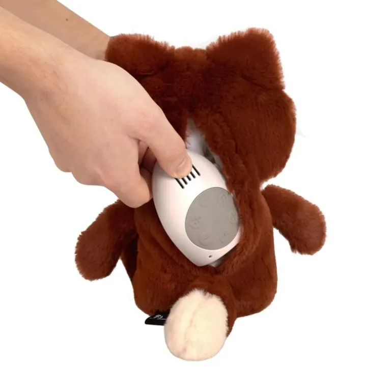 Peluche bruit blanc Renard Robin orange doux