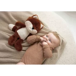 Peluche bruit blanc Renard Robin orange doux