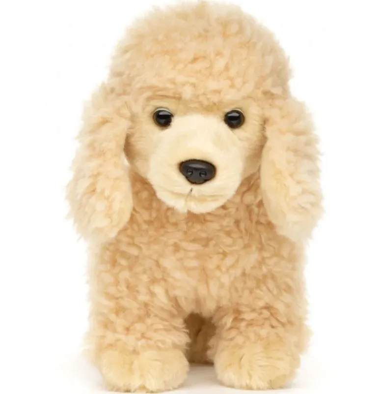 Peluche caniche abricot - 30 cm