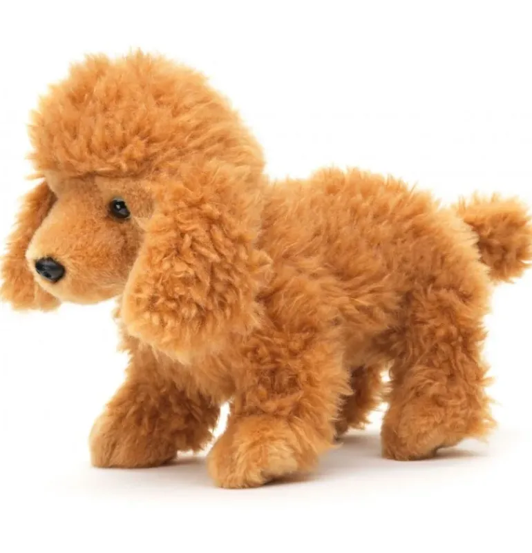 Peluche caniche marron clair - 30 cm