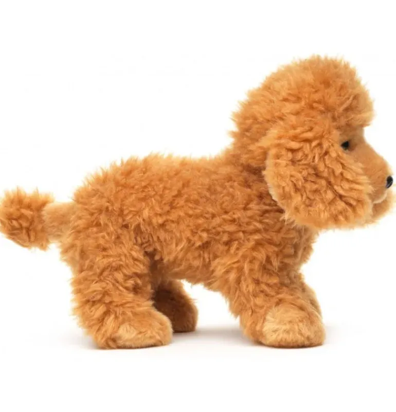 Peluche caniche marron clair - 30 cm