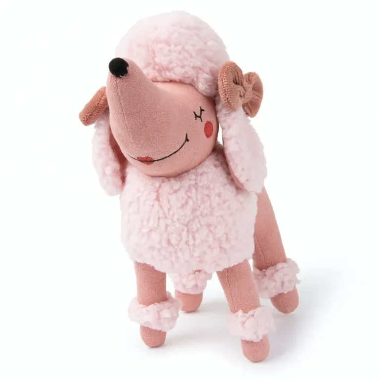 Peluche caniche rose Patricia