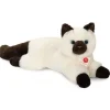 Peluche chat birman (sacré de Birmanie) - 36 cm