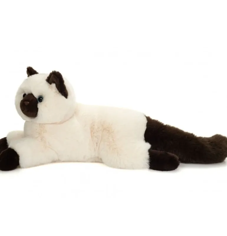 Peluche chat birman (sacré de Birmanie) - 36 cm