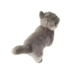 Peluche chat chartreux debout - 20 cm
