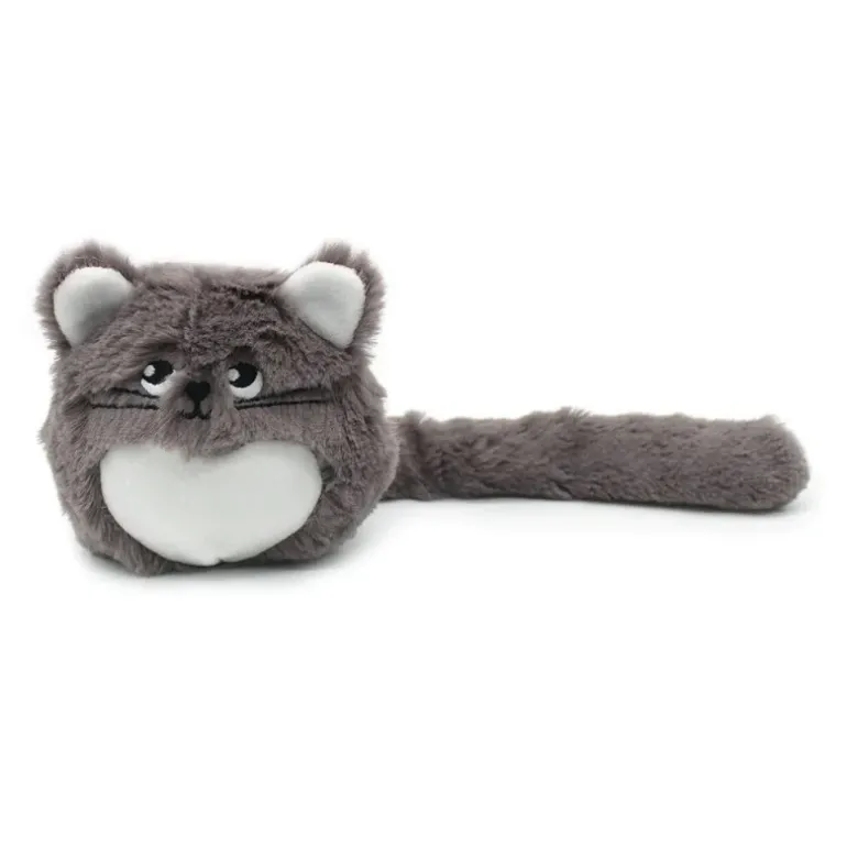Peluche chat Miaou maman et son bébé gris