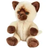 Peluche chat siamois - 17 cm