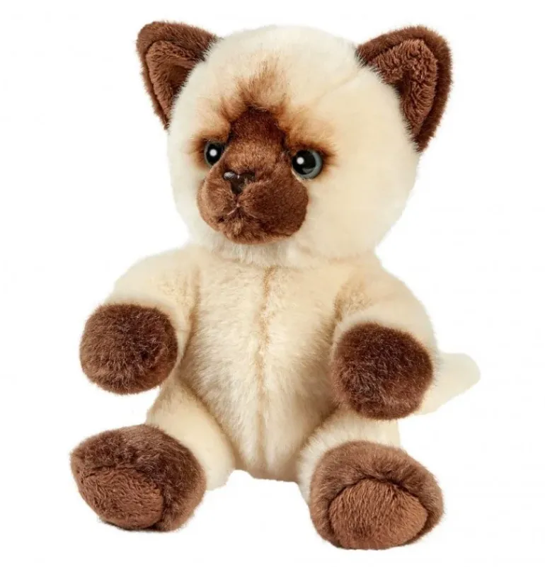 Peluche chat siamois - 17 cm