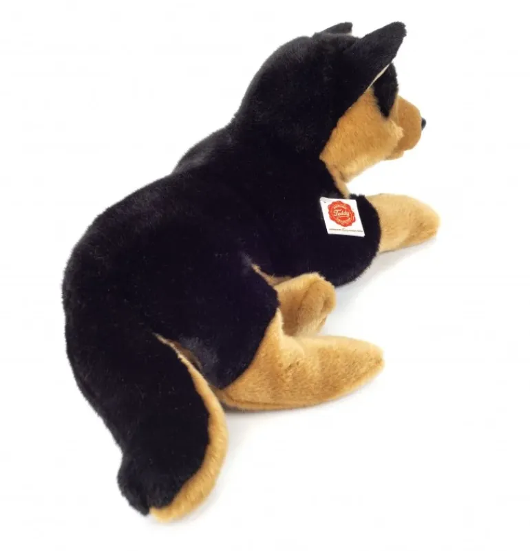 Peluche chien berger allemand couché - 45 cm