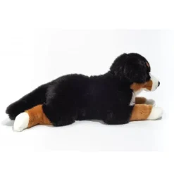 Peluche chien bouvier bernois couché - 60 cm