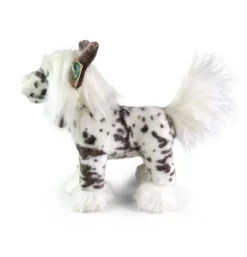 Peluche chien chinois à crête - 25 cm