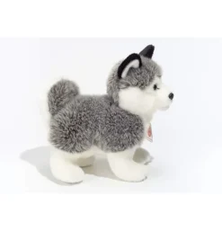 Peluche chien Husky debout - 23 cm