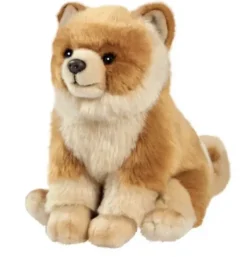 Peluche Chien loulou De Pomeranie - 30 cm
