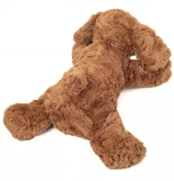 Peluche chien marron souple - 28 cm