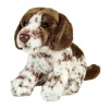 Peluche chien Pointer assis - 30 cm