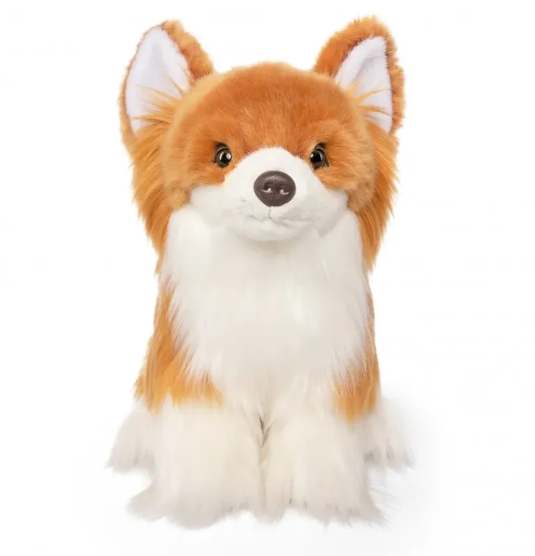 Peluche chihuahua à poil long - 27 cm