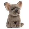 Peluche chiot bouledogue français - 19 cm