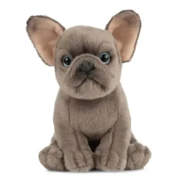 Peluche chiot bouledogue français - 19 cm
