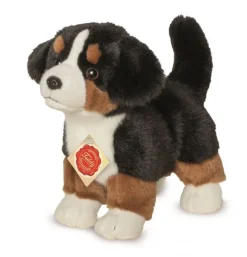 Peluche chiot Bouvier Bernois debout - 23 cm
