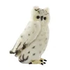 Peluche chouette blanche avec tête articulée - 32cm