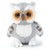 Peluche chouette duvetée gris WWF ECO - 15 cm