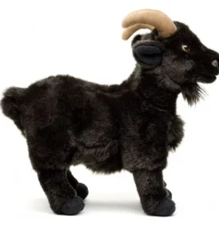 Peluche chèvre de montagne noire - 29 cm