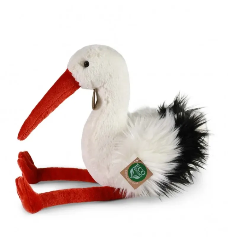 Peluche cigogne - 39 cm