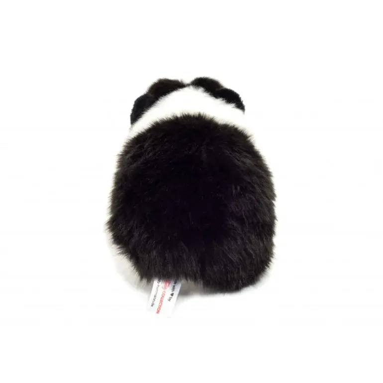 Peluche cochon d'Inde noir et blanc - 20 cm