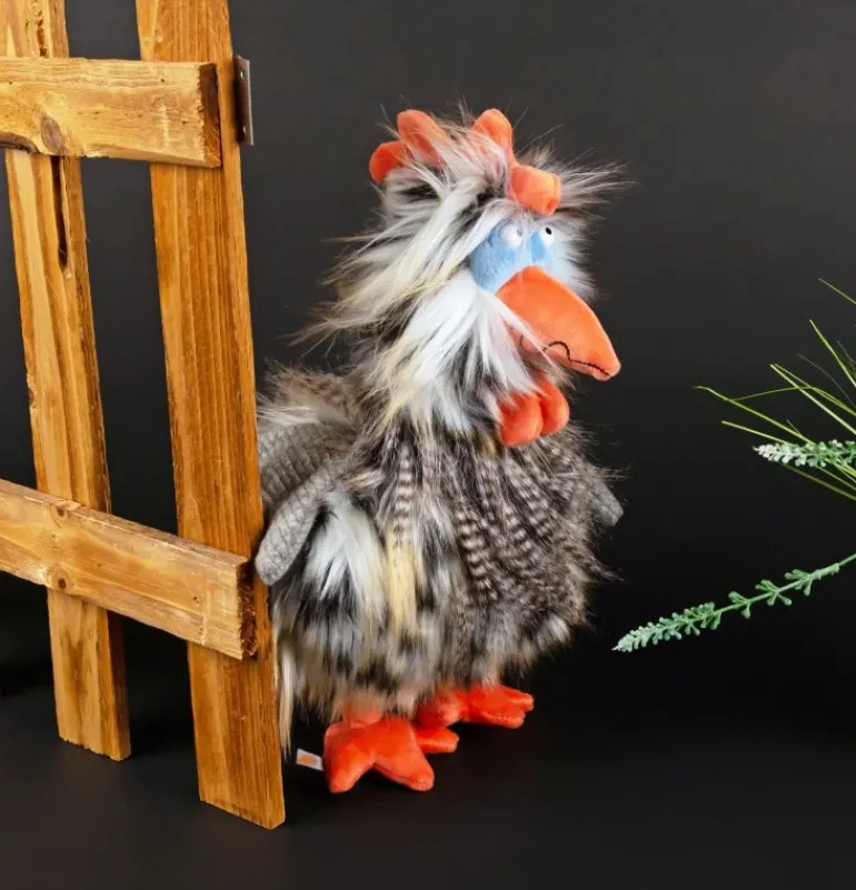 Peluche coq - 26 cm