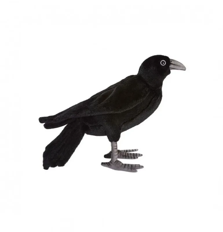 Peluche corbeau - 18 cm