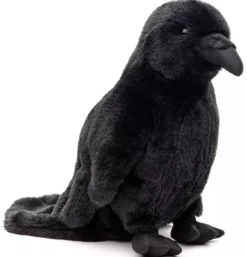 Peluche corbeau avec croassement