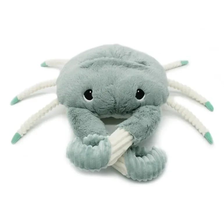 Peluche crabe maman et son bébé Cassecou menthe