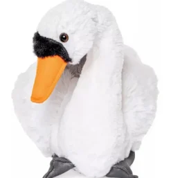 Peluche cygne avec bébés - 24 cm