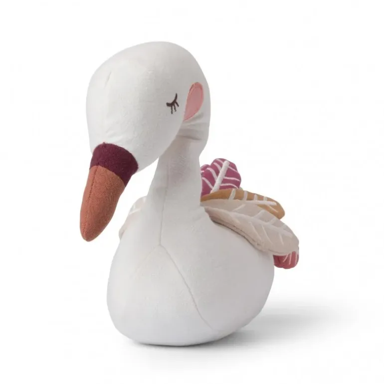 Peluche cygne Susie avec ailes multicolores